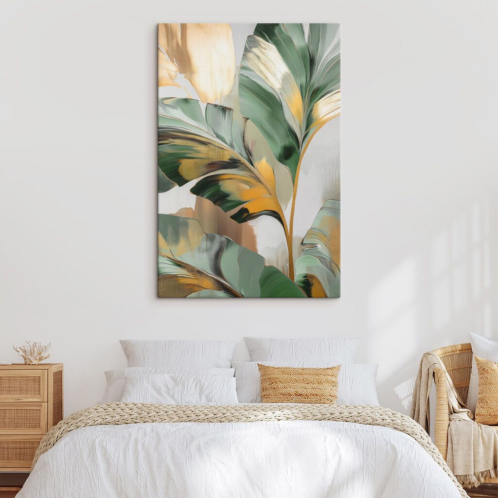 Dobras verdes de folhas — interior 1