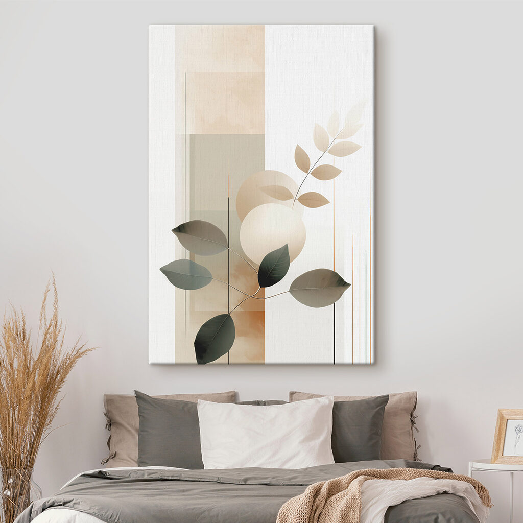 Folhas e formas pálidas — interior 1