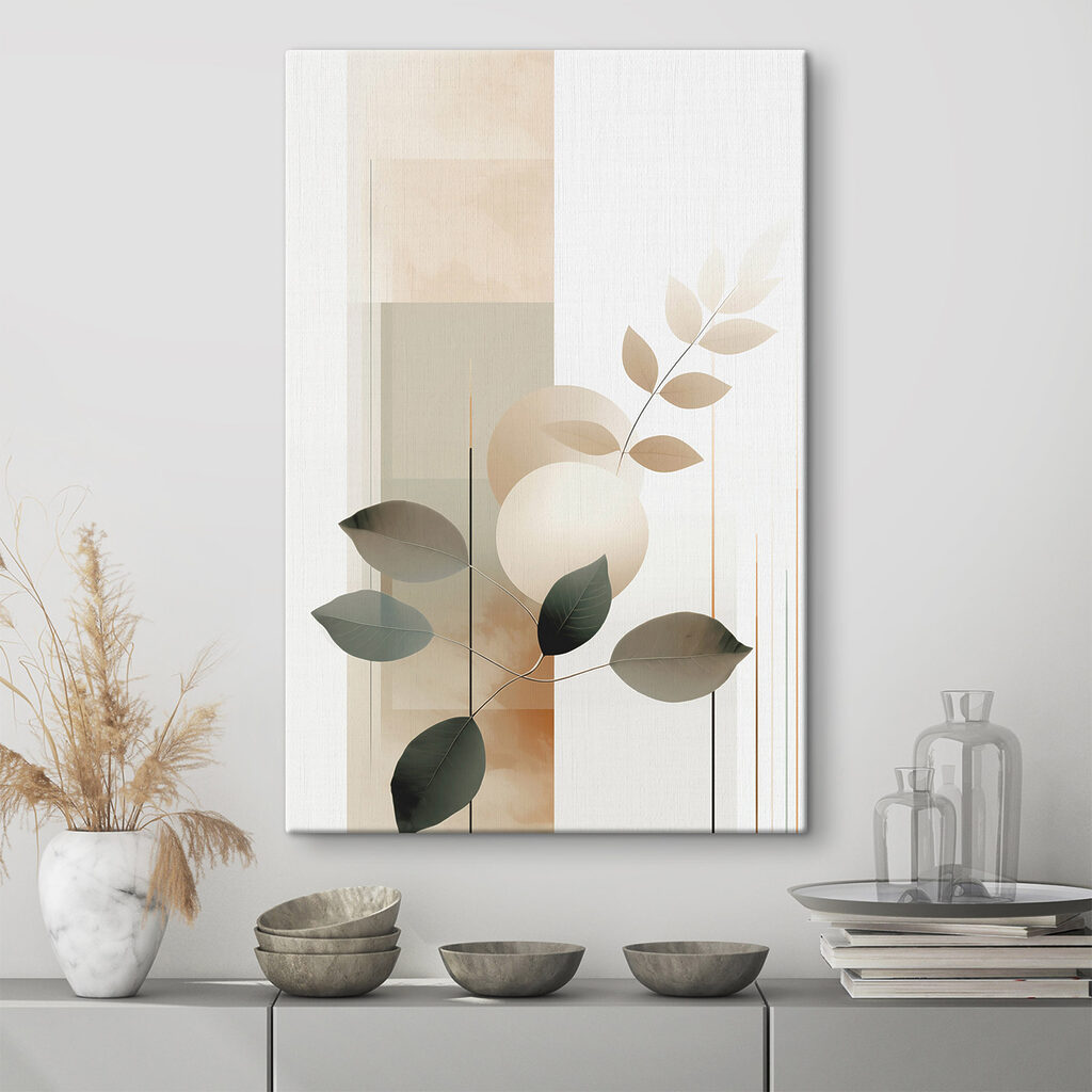Folhas e formas pálidas — interior 2