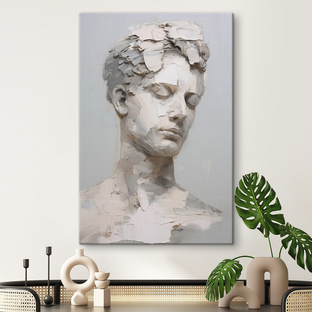 Busto de olhos fechados — interior 1