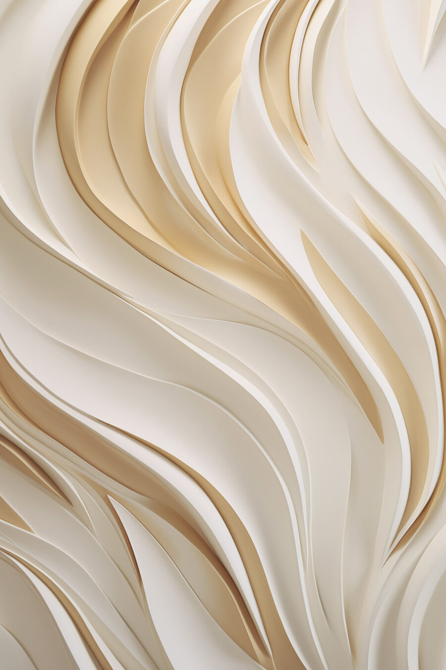 Chamas suaves em creme — design completo