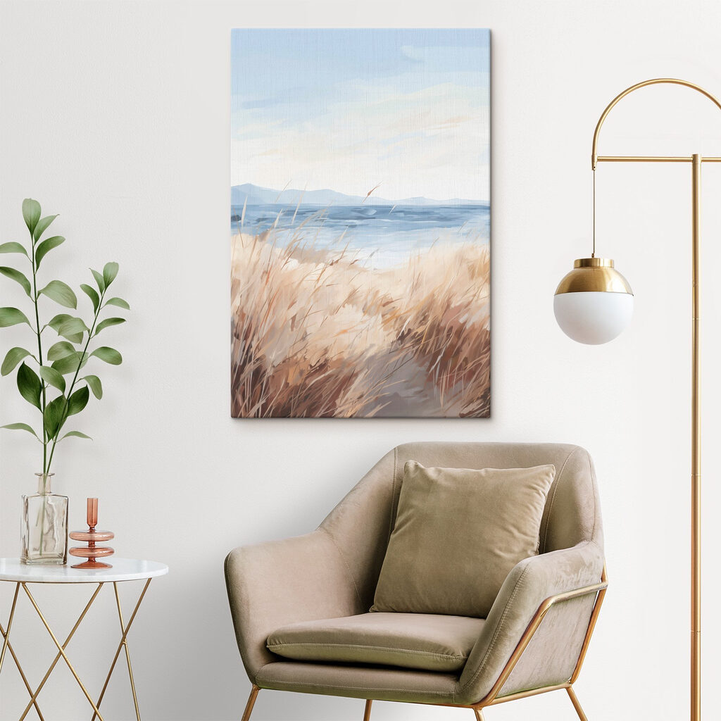 Gramíneas e mar azul — interior 1