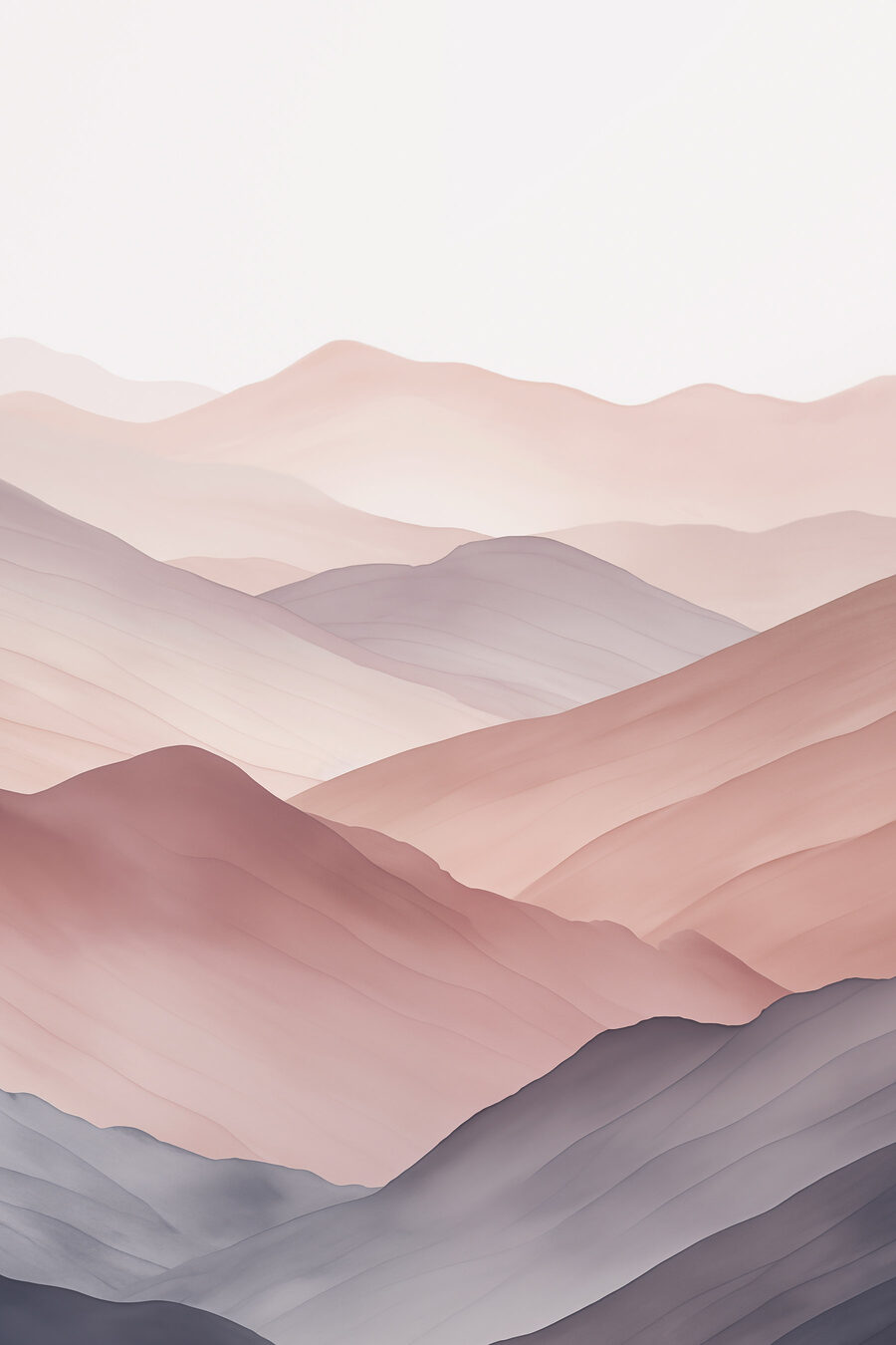 Montanhas cor-de-rosa — design completo