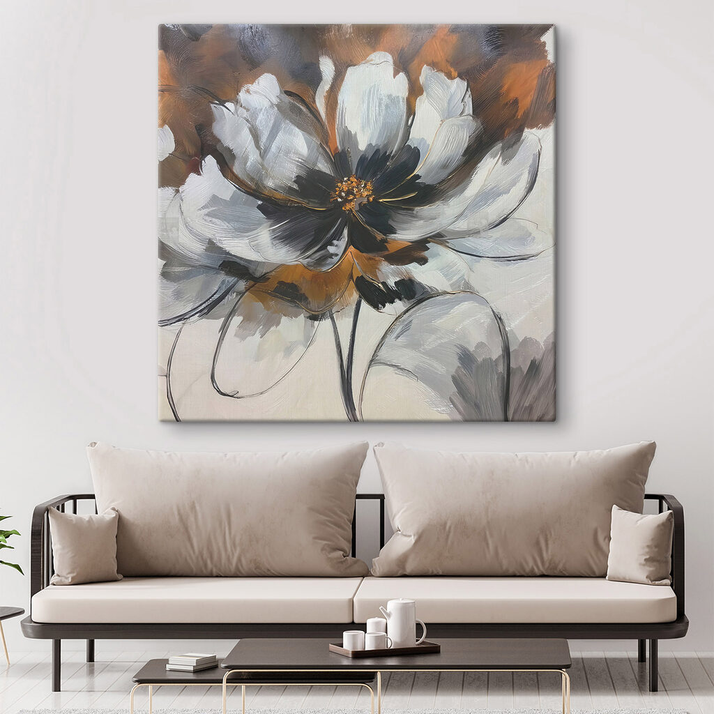 Flor branca em ferrugem — interior 1