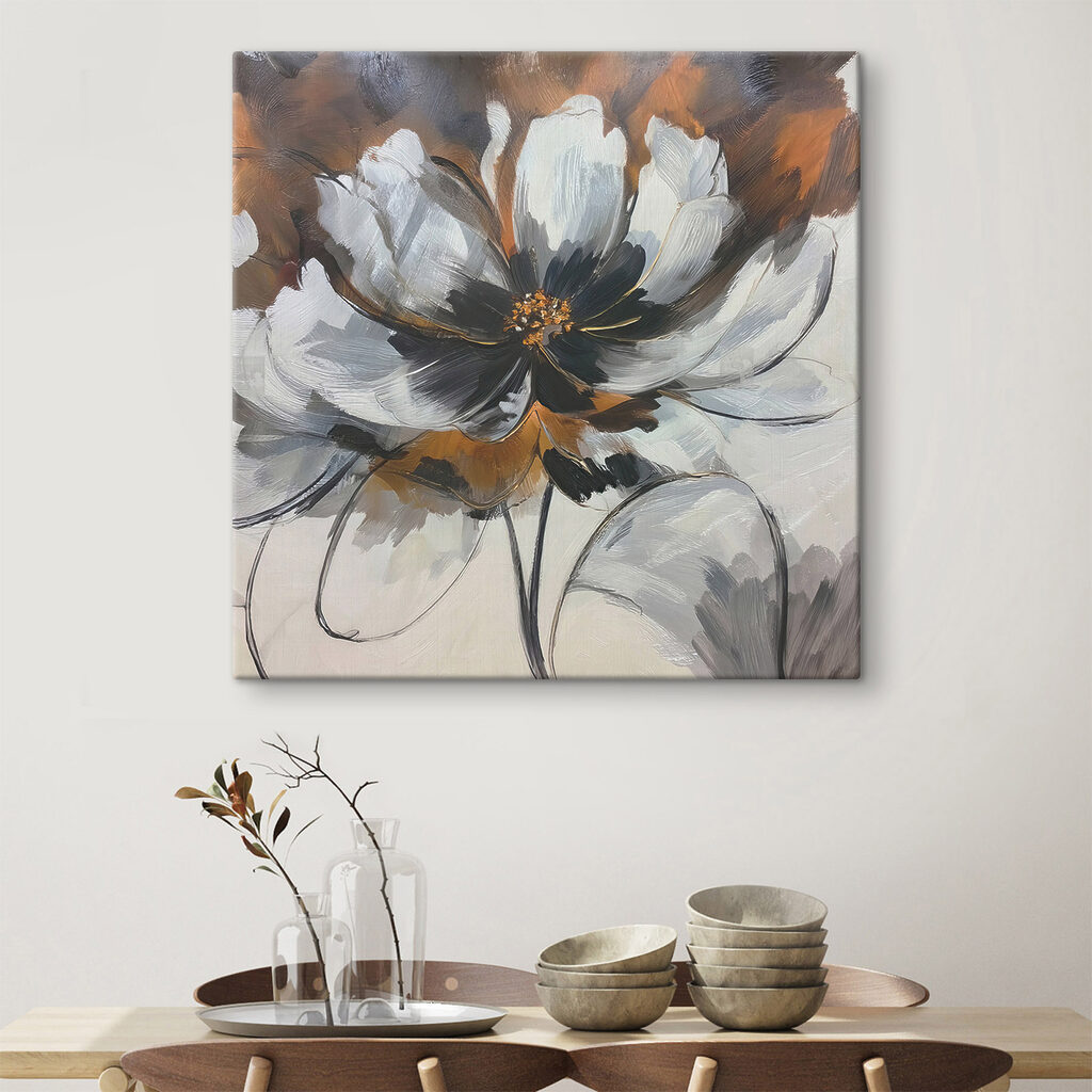 Flor branca em ferrugem — interior 3
