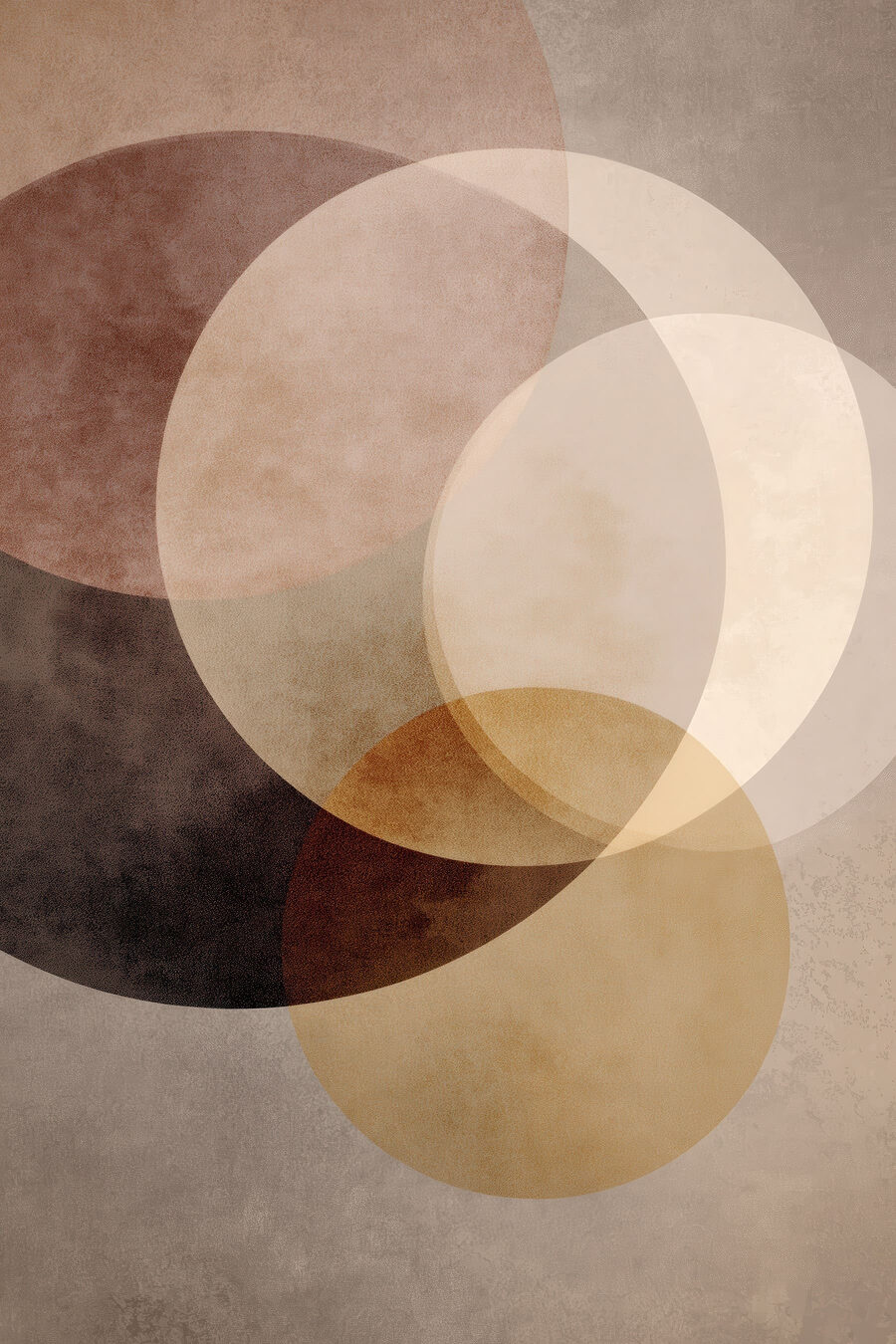Círculos transparentes — design completo