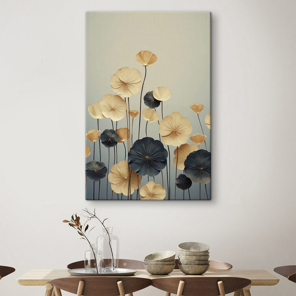 Flores amarelas e azuis — interior 2