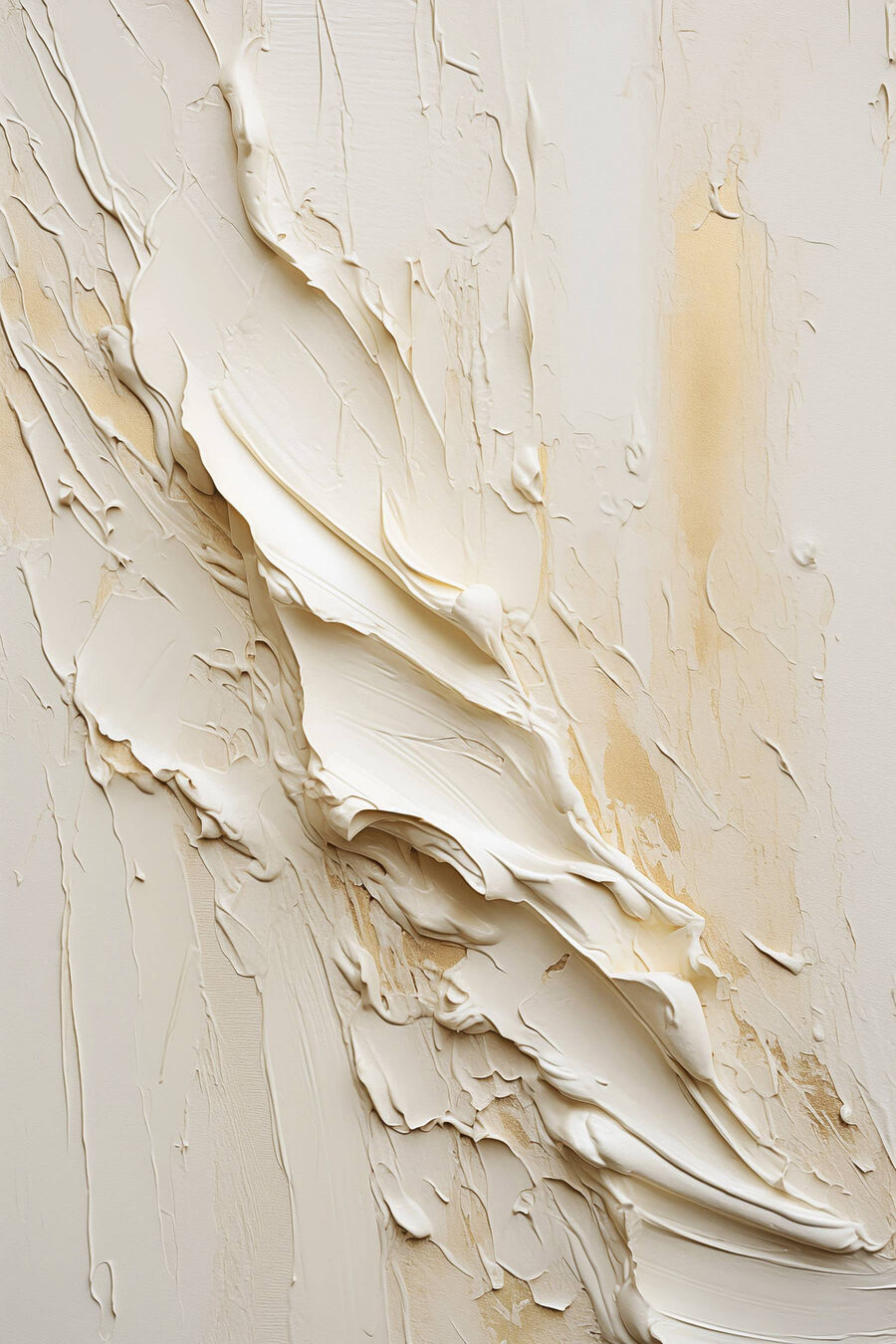Leques brancos na diagonal — design completo