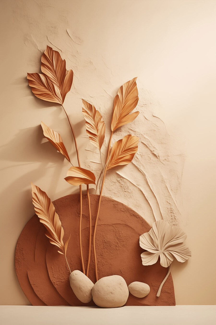 Hastes sobre formas redondas — design completo