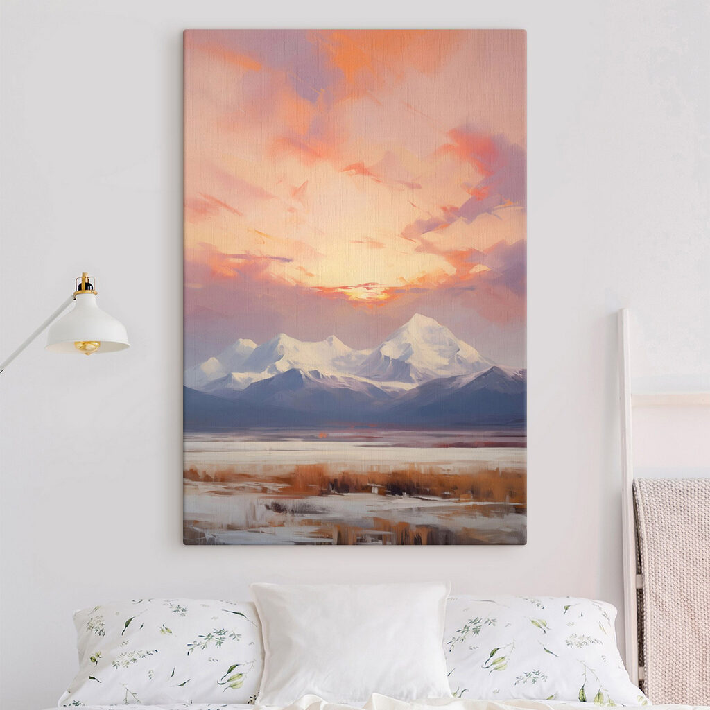 Entardecer sobre montanhas — interior 2
