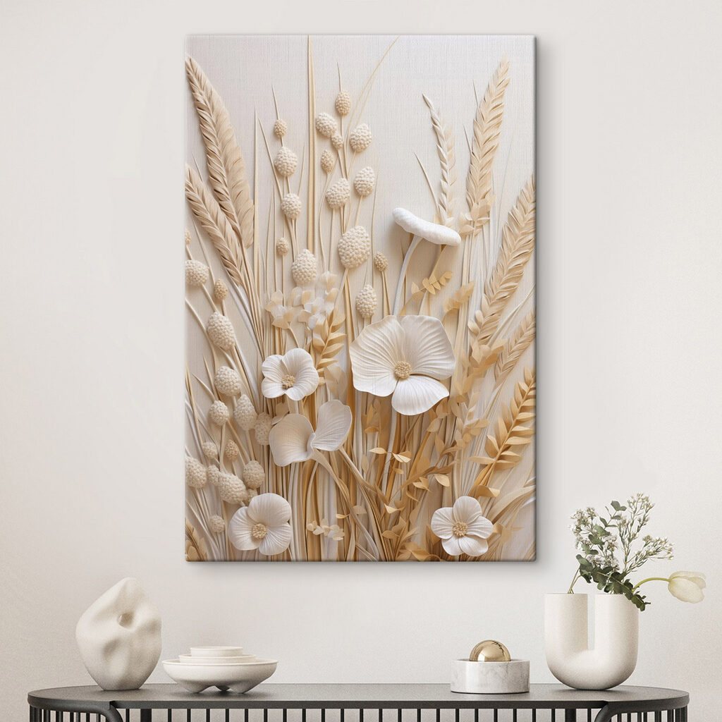 Espigas claras com flores — interior 2