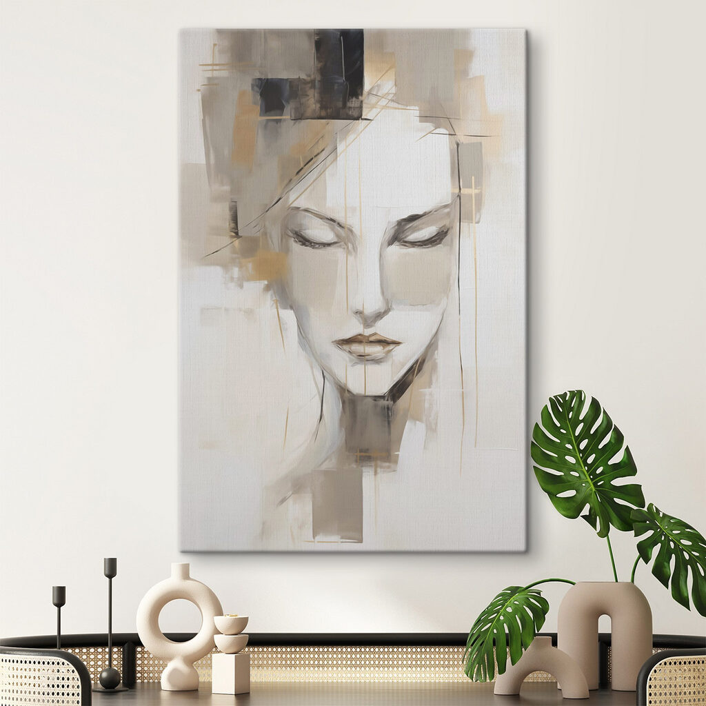 Olhar calmo entre tintas — interior 1