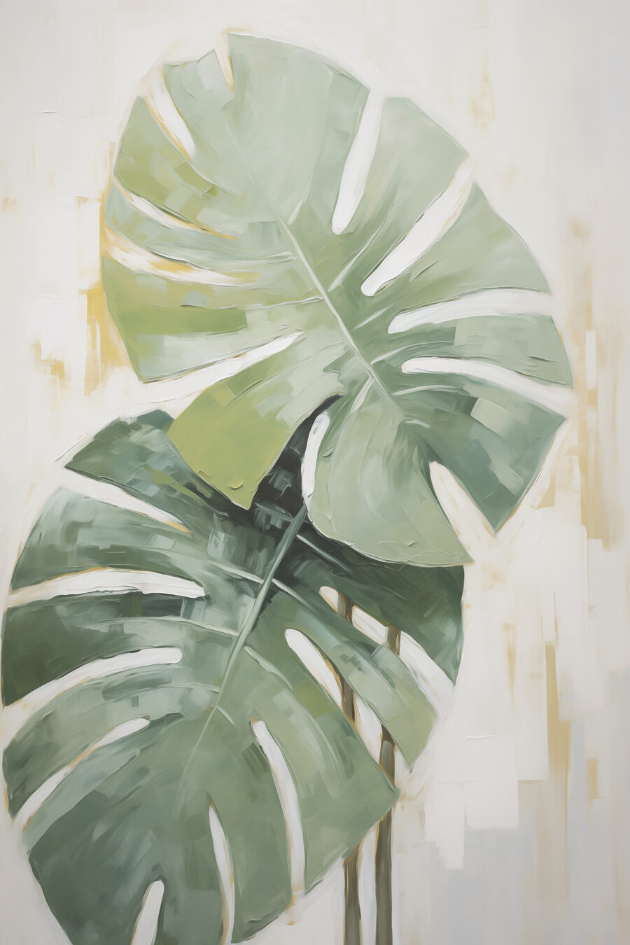 Monstera em verde — design completo