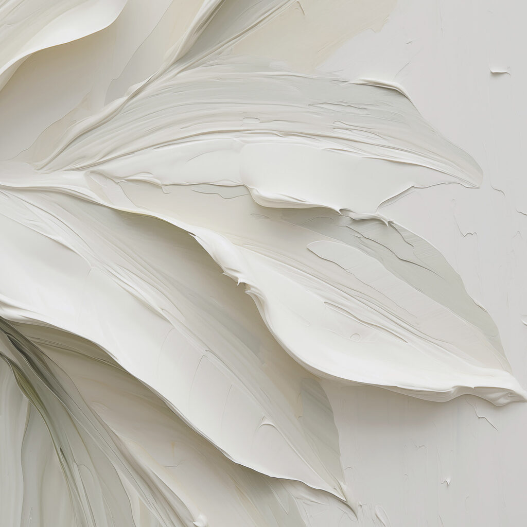 Folhas de traço pintado — design completo