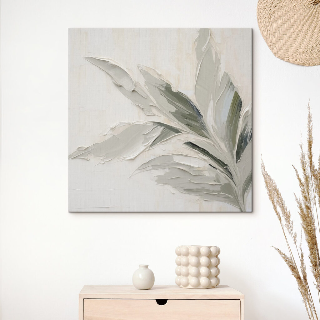 Folhas verde-acinzentadas — interior 1