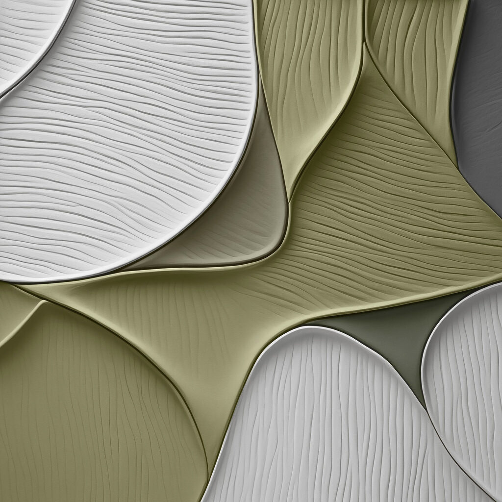 Planos verde-salva e branco — design completo