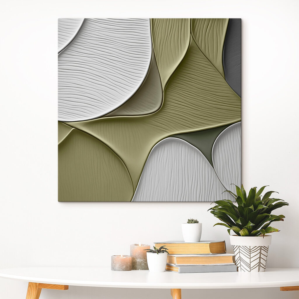 Planos verde-salva e branco — interior 1