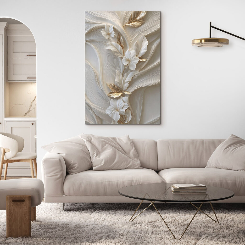 Ramo branco e dourado — interior 2