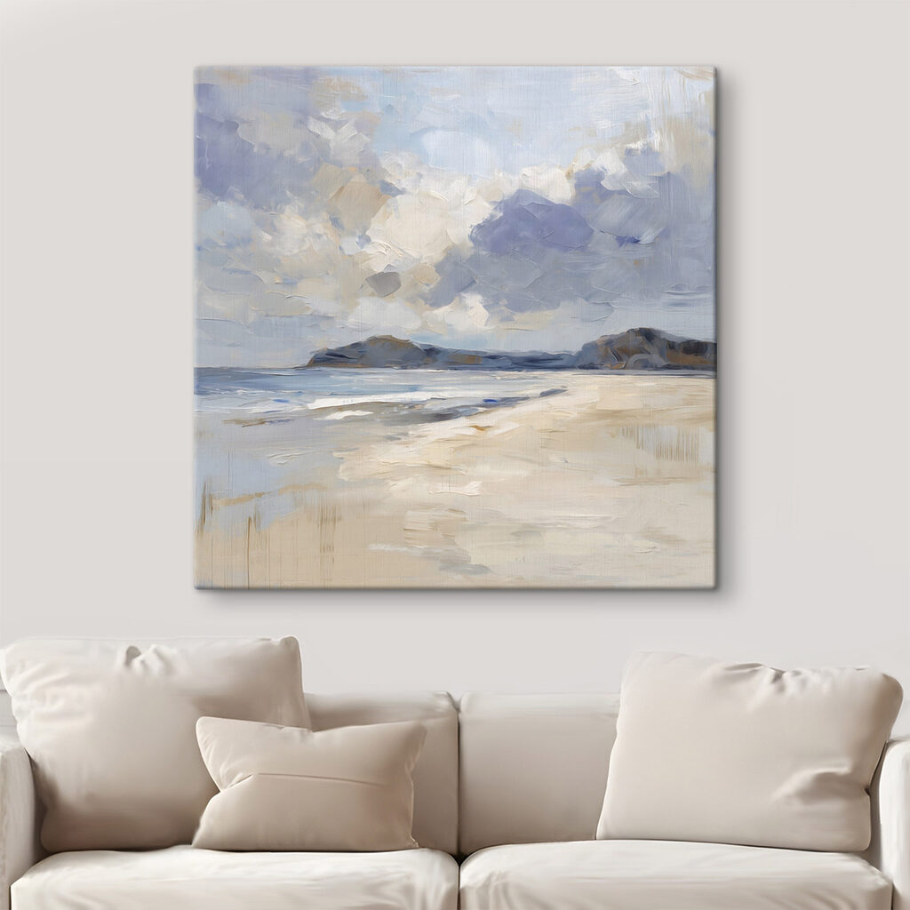 Praia sob nuvens — interior 1