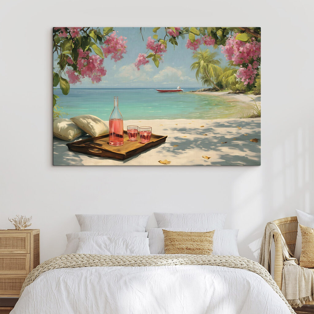 Bebida rosa na praia — interior 1