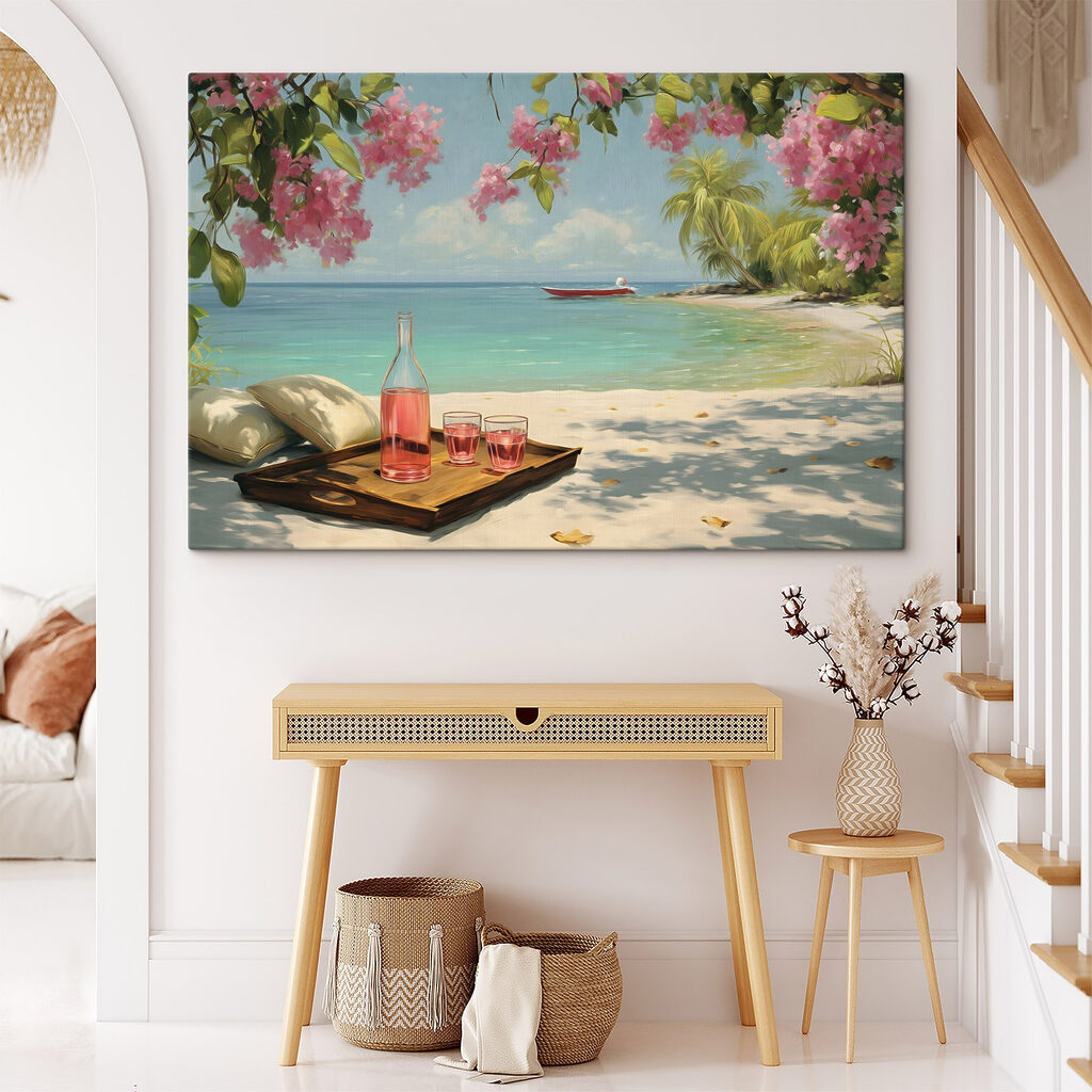 Bebida rosa na praia — interior 2