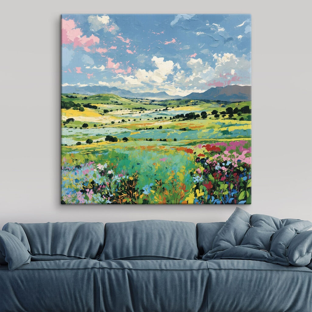 Colinas verdes com flores — interior 2
