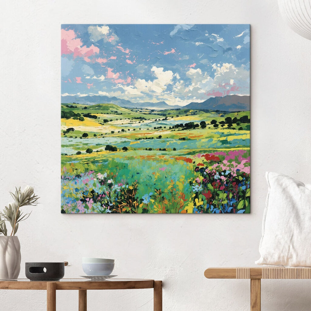 Colinas verdes com flores — interior 3