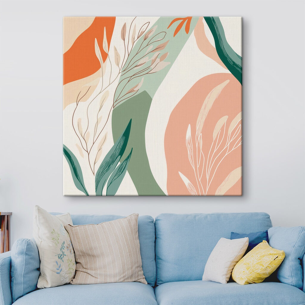 Ramo verde entre arcos — interior 1