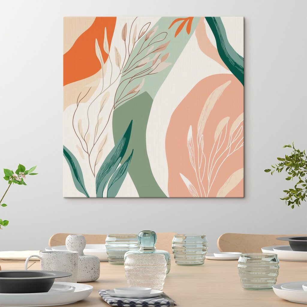 Ramo verde entre arcos — interior 3