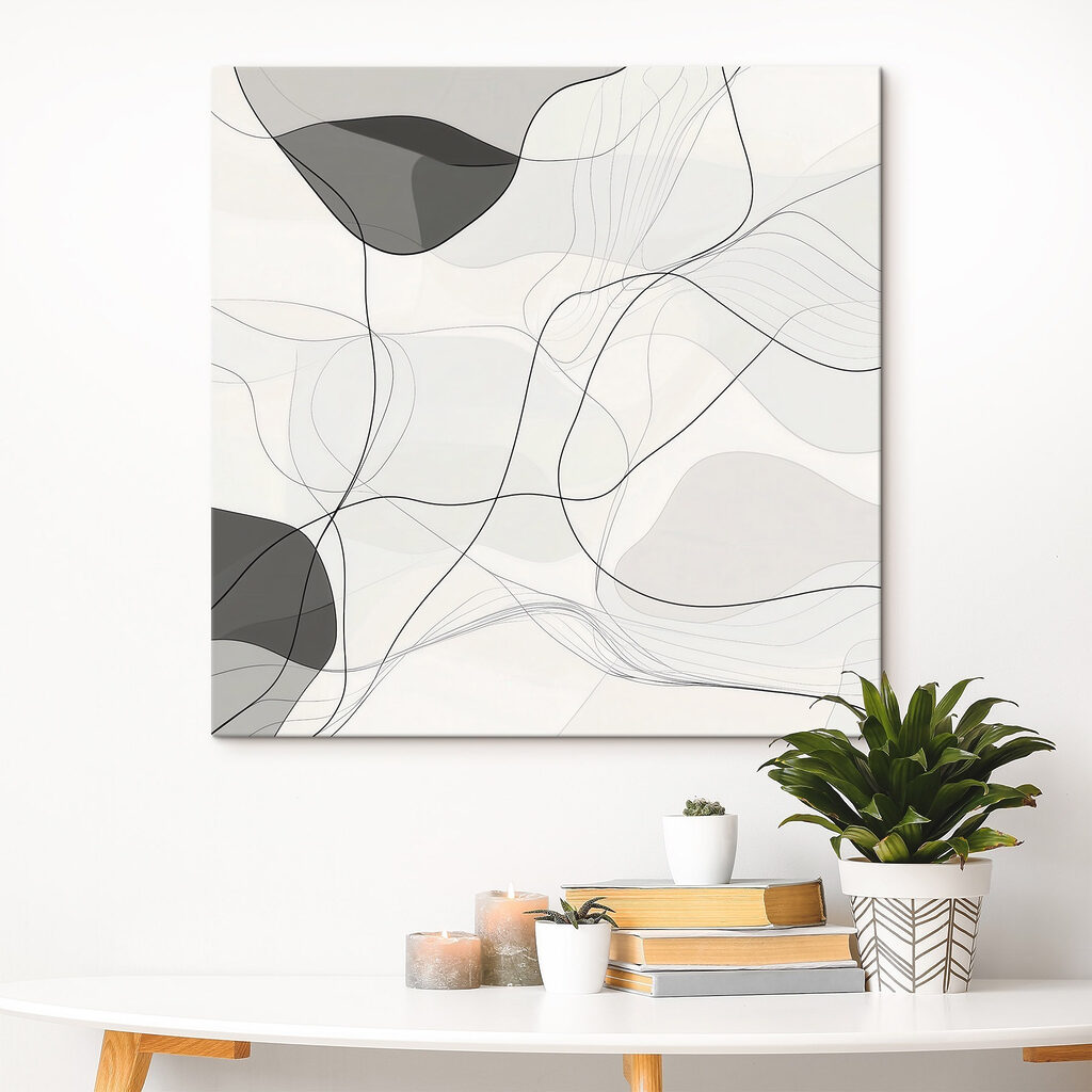 Linhas finas em cinzento — interior 3