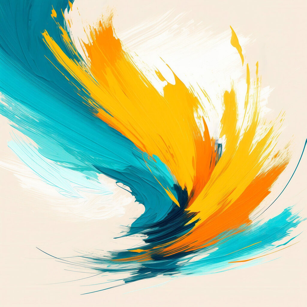Traço amarelo em turquesa — design completo