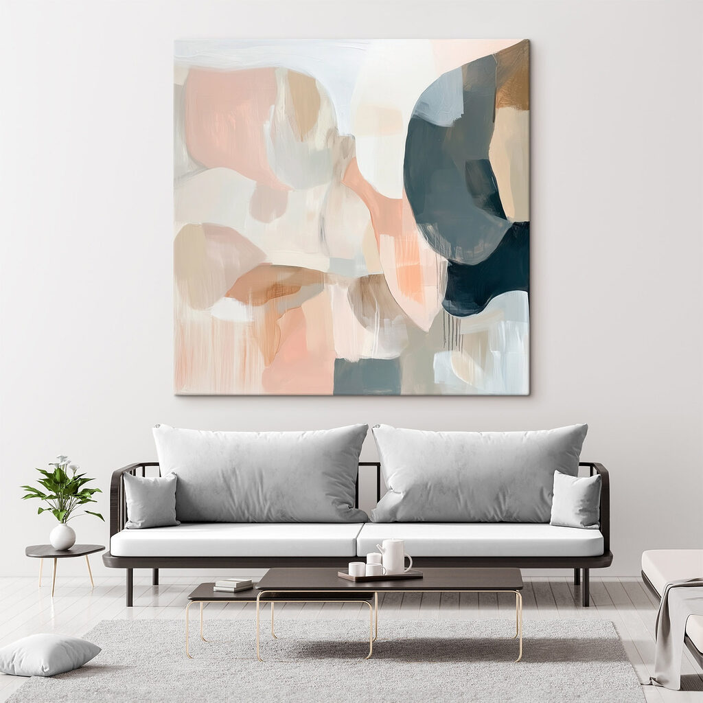 Manchas pastel em azul-escuro — interior 1