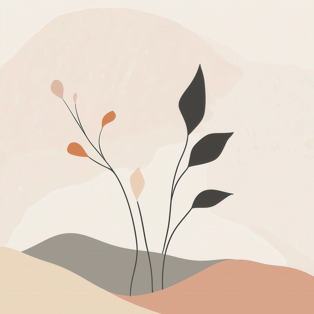 Três ramos sobre dunas — design completo