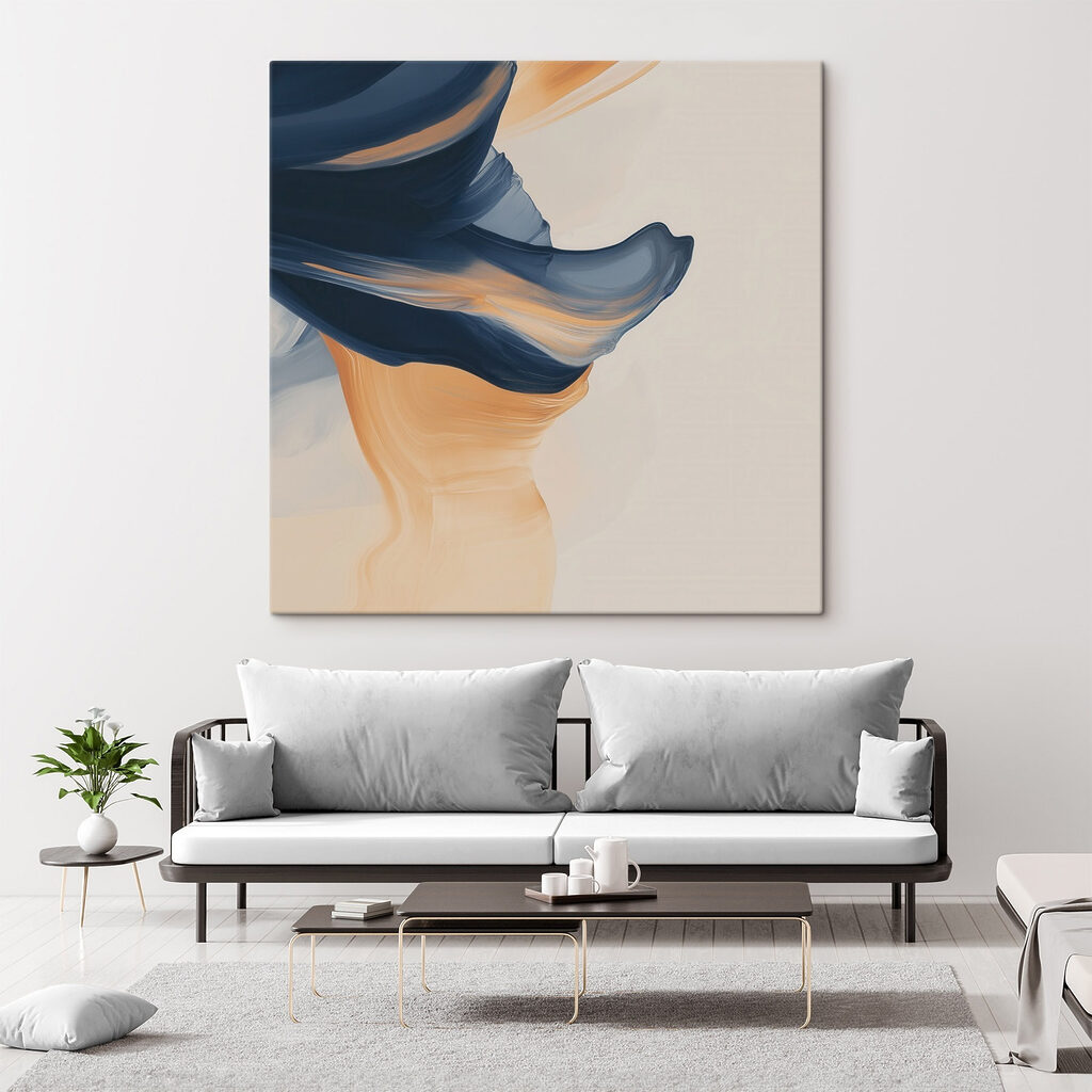 Dobra azul-noite com ocre — interior 1