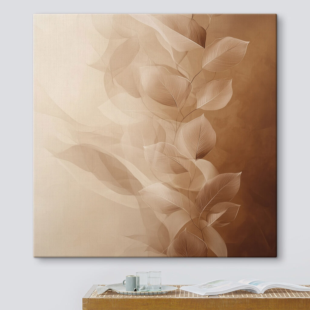 Folhas transparentes em castanho — interior 3