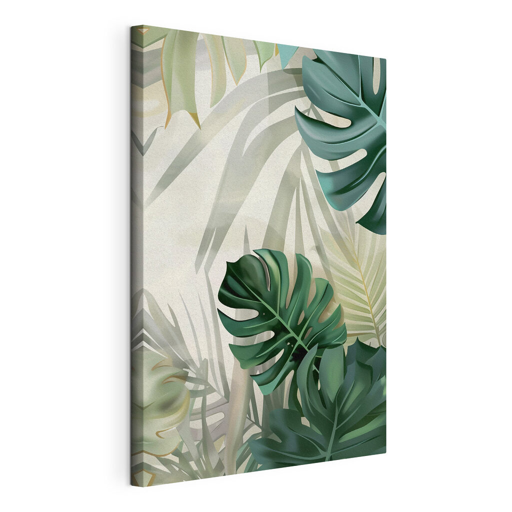 Folhas verdes tropicais — vista do produto