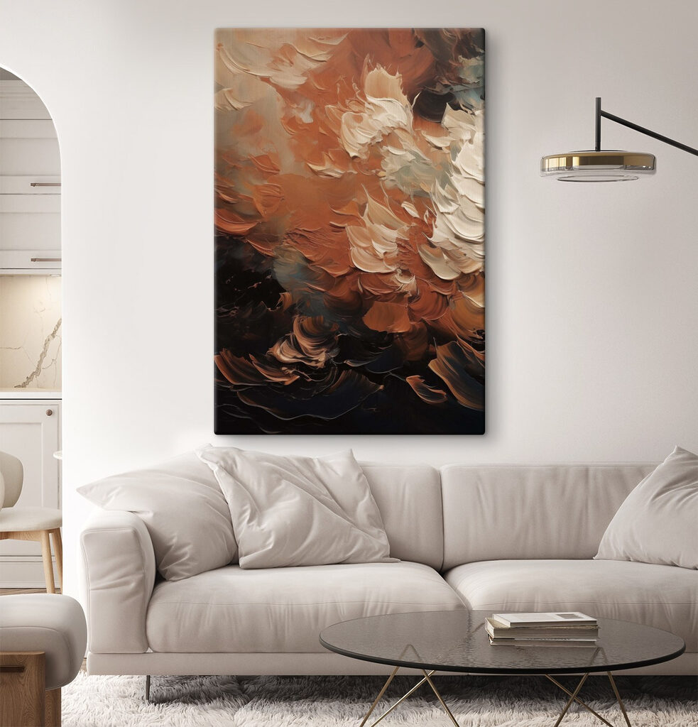Flores ferrugem sobre ondas — interior 1