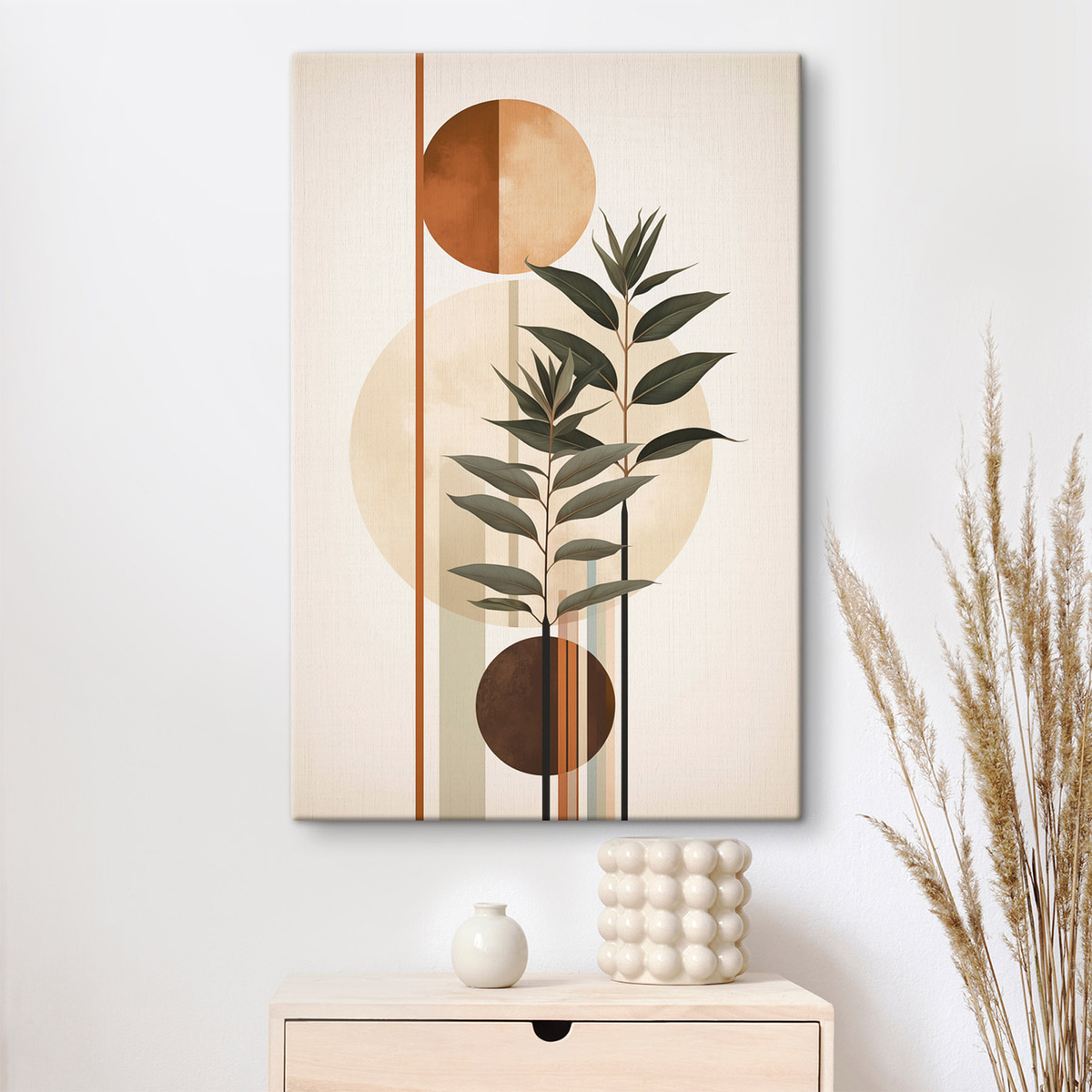 Plantas abstratas com círculos — interior 3