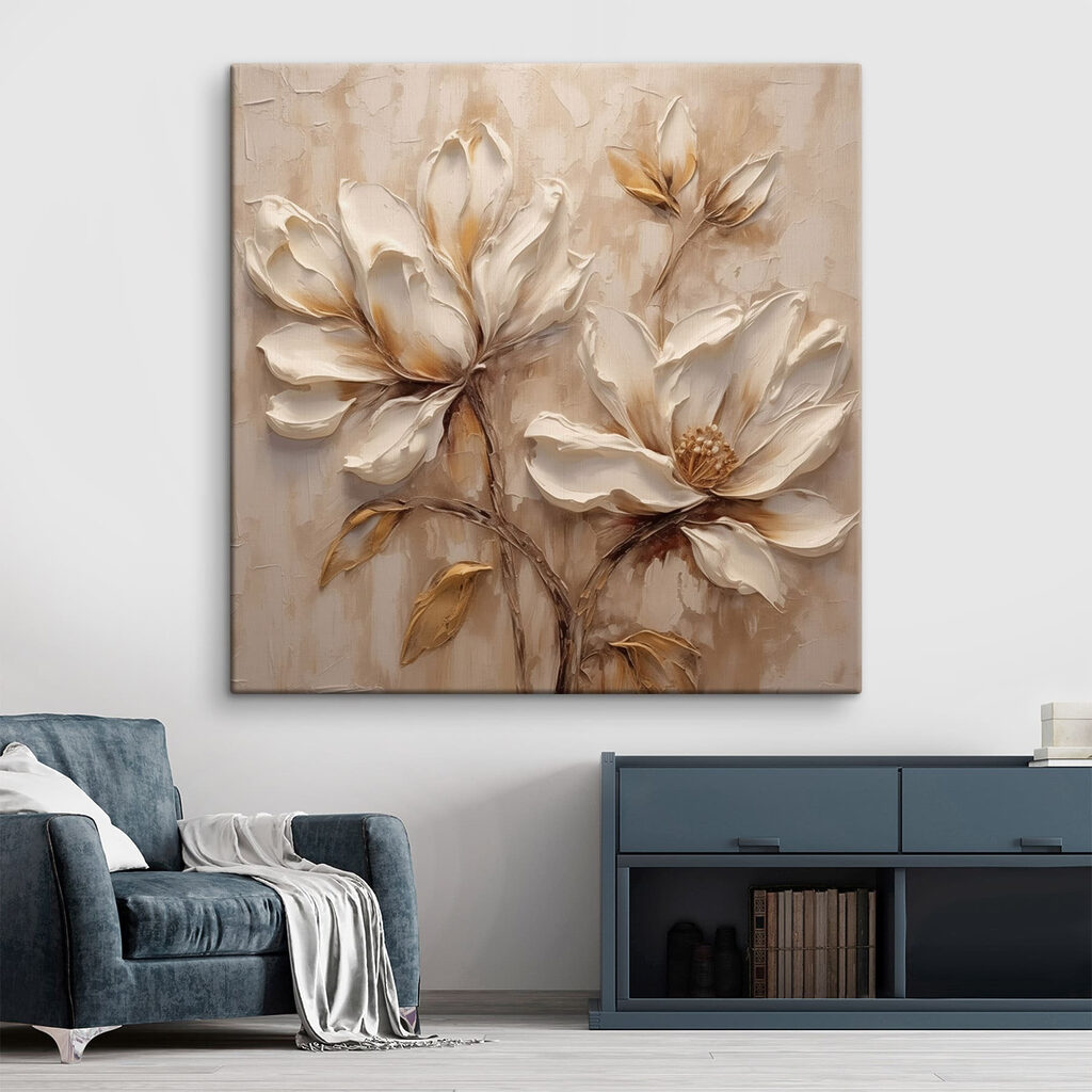Flores abertas, ramos finos — interior 1