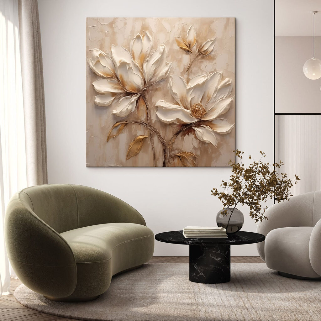 Flores abertas, ramos finos — interior 2