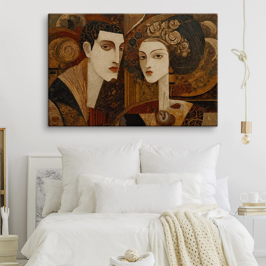 Dois olhares em dourado — interior 2