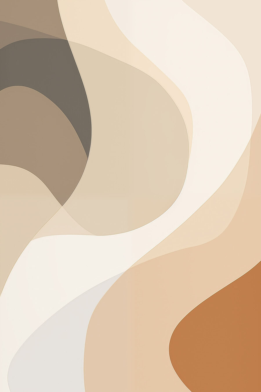 Curvas bege e ocre — design completo