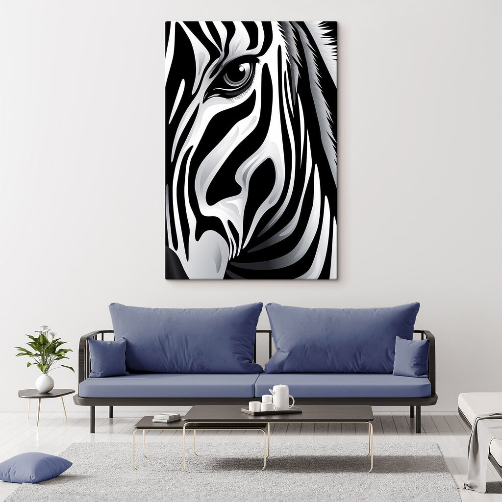 Zebra em riscas — interior 2