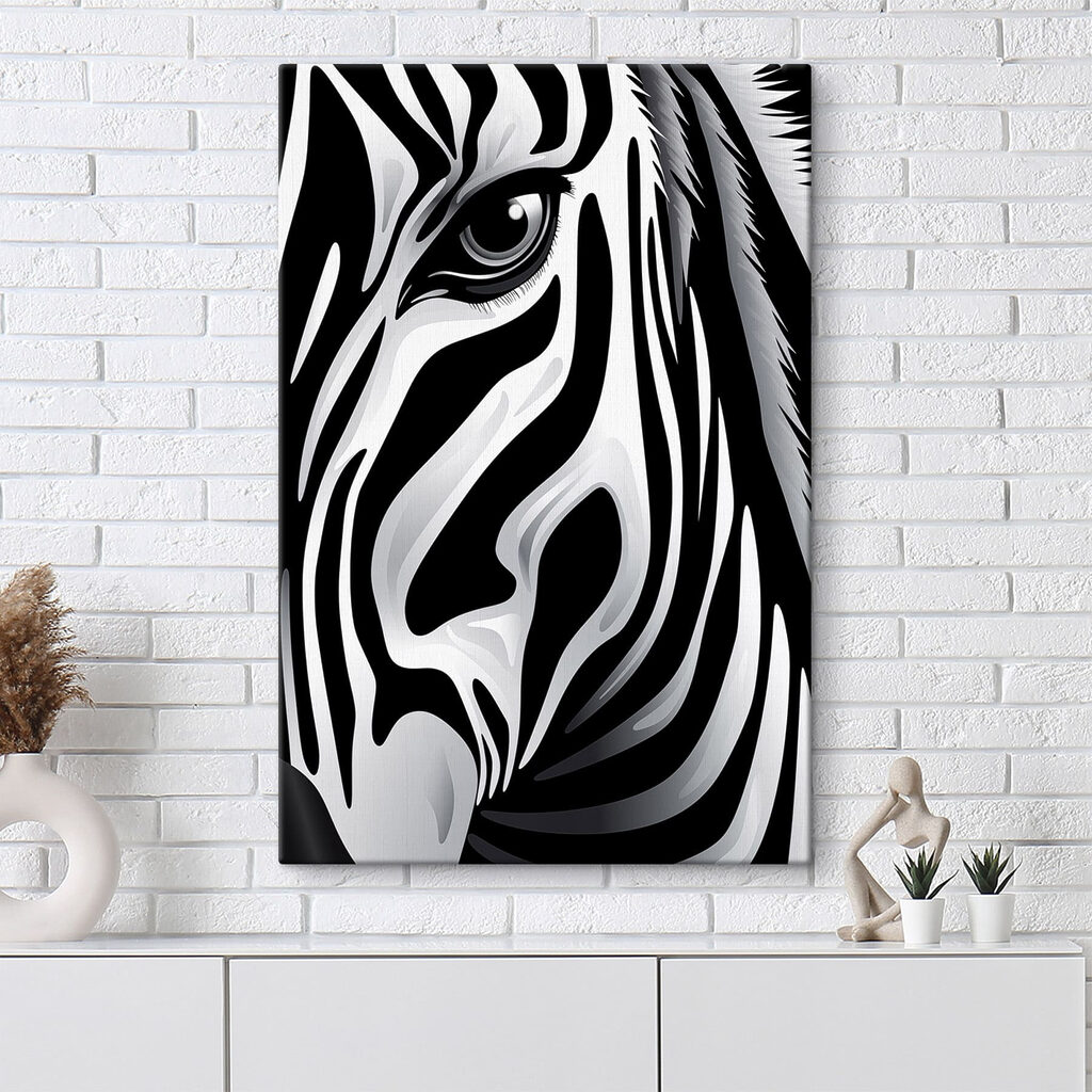 Zebra em riscas — interior 1