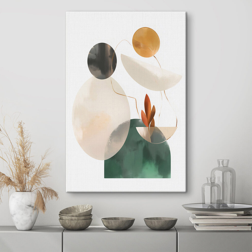 Verde com disco dourado — interior 3