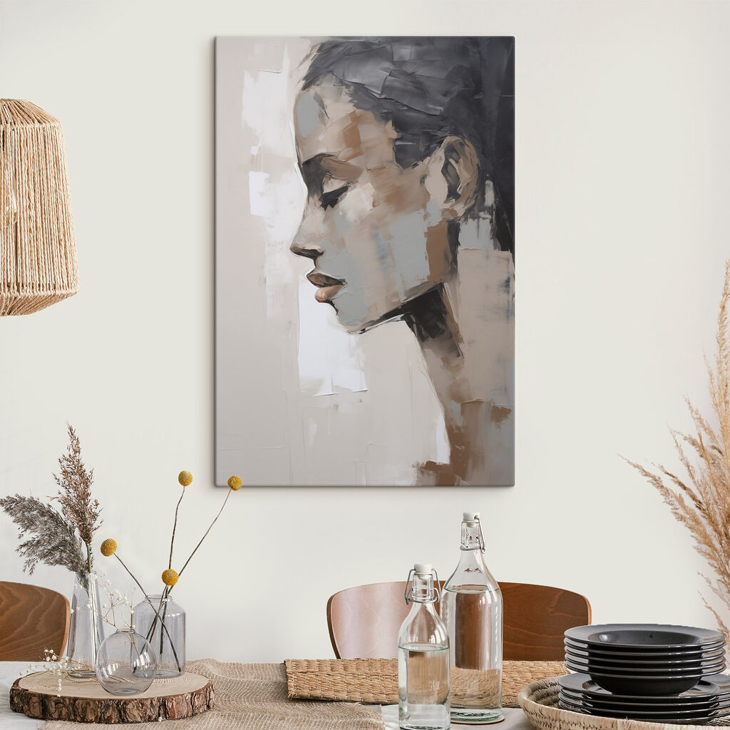 Olhos fechados em cinzento — interior 2