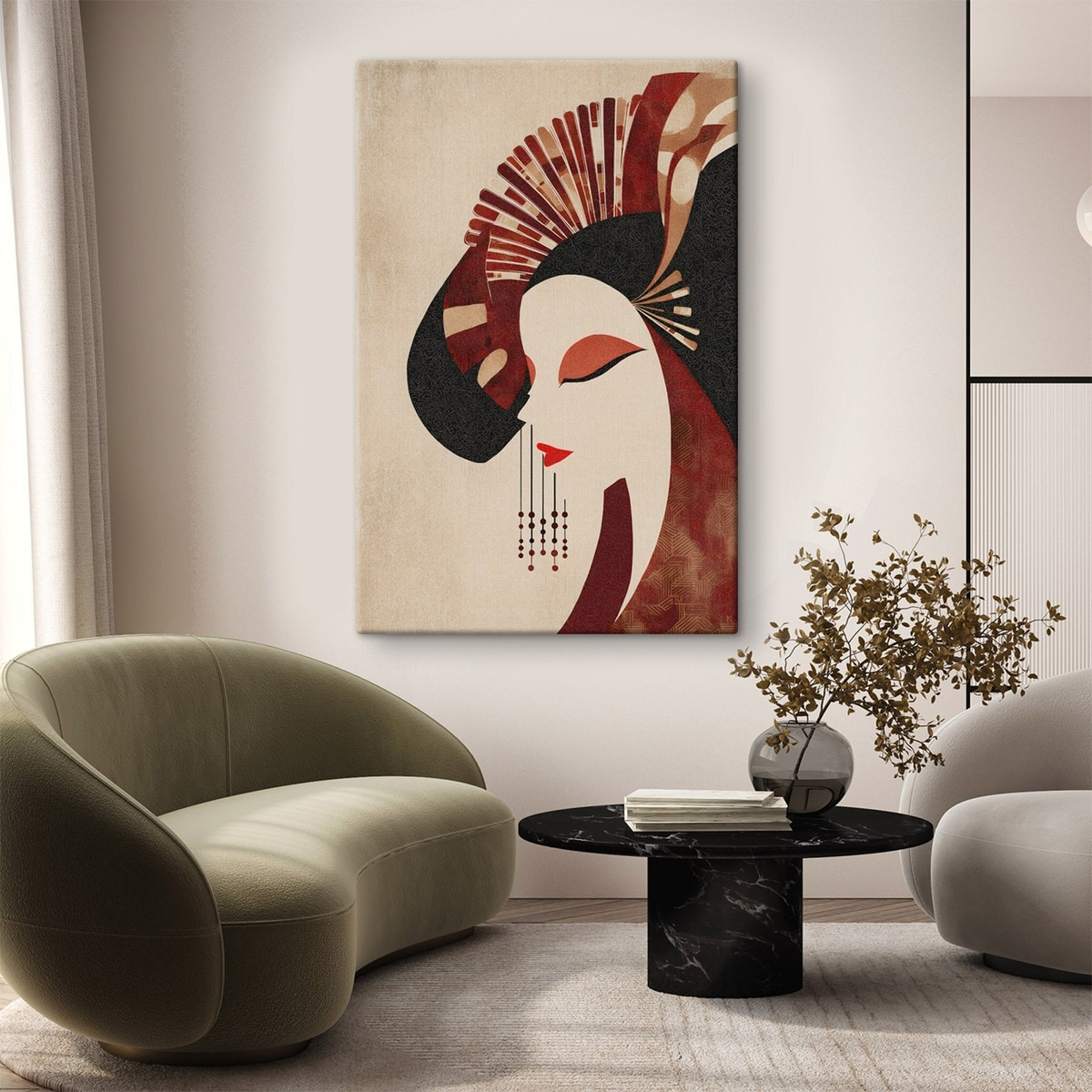 Retrato estilizado art déco — interior 2