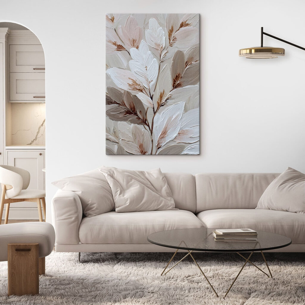 Folhas brancas e ferrugem — interior 1