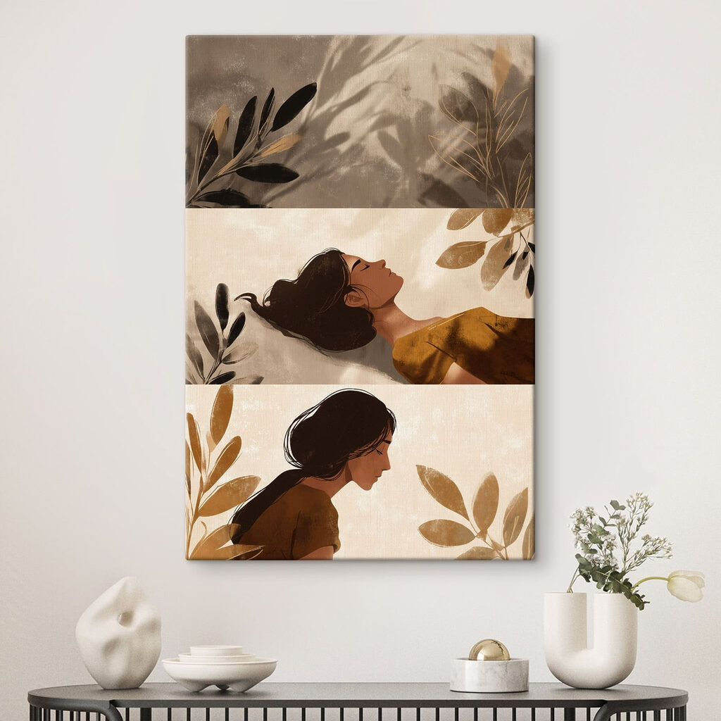 Dois perfis femininos — interior 1