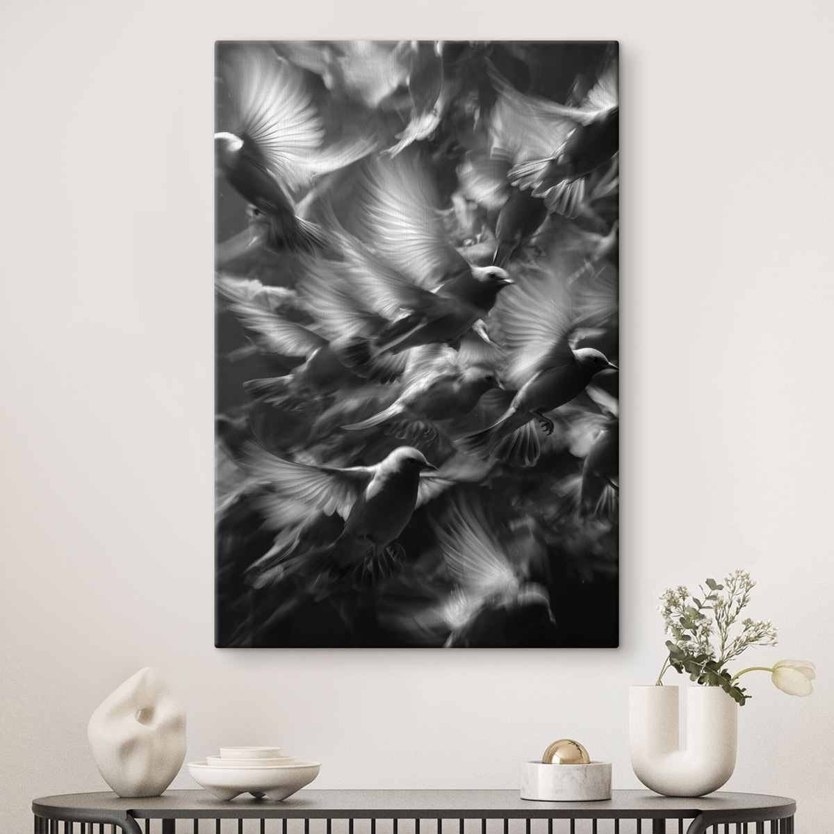 Aves em movimento — interior 1